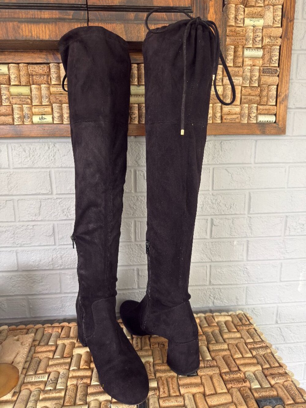 Steve Madden Oracle Over the Knee Boots - Black Size 11